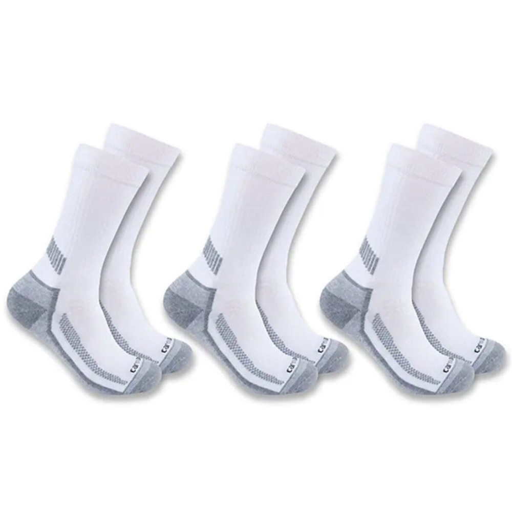 CARHARTT MEN'S FORCE MIDWEIGHT CREW SOCKS - 3-PACK
